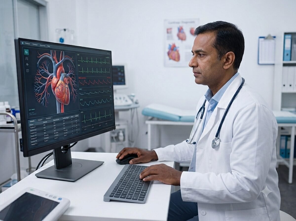 Illustrated cross-section of the heart and cardiovascular system, representing clinical anatomy education at Clinical Cases